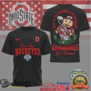 Ohio State Buckeyes Official NCAA Cotton Bowl Game Champions Shirt