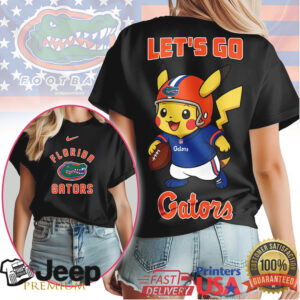Florida Gators Official NCAA Pokemon Fan 3D Shirt