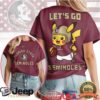 Alabama Crimson Tide Official NCAA Pokemon Fan 3D Shirt Alabama Crimson Tide Official NCAA Pokemon Fan 3D Shirt