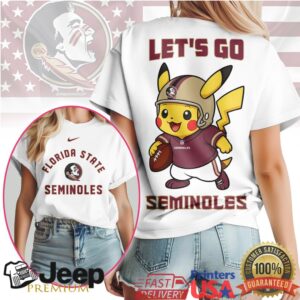 Florida State Seminoles Official NCAA Pokemon Fan 3D Shirt