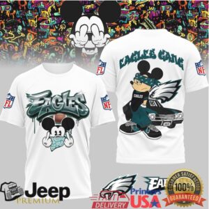 Philadelphia Eagles Official NFL Gangsta Mickey 3D Shirt