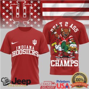 Indiana Hoosiers 2026 Peach Bowl Champions Commemorative T Shirt