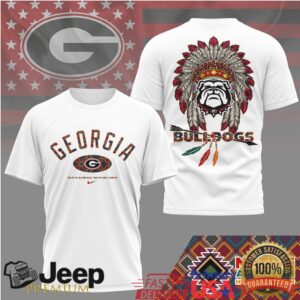 Georgia Bulldogs Official NCAA Native American Heritage Month 3D Shirt