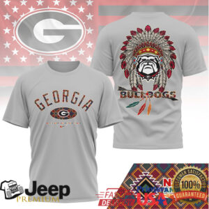 Georgia Bulldogs Official NCAA Native American Heritage Month 3D Shirt