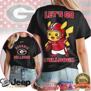 Georgia Bulldogs Official NCAA Pokemon Fan 3D Shirt