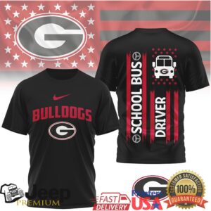 Georgia Bulldogs Official NCAA School Bus Driver 3D Shirt