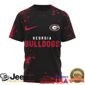 Georgia Bulldogs Official NCAA Skeleton Halloween 3D Shirt
