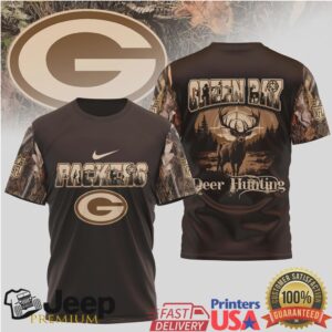 Green Bay Packers Deer Hunting Camo Tshirt