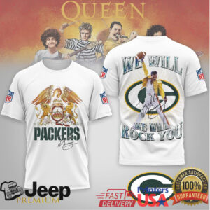 Green Bay Packers Freddie Mercury Queen “We Will Rock You” NFL Tee Green Bay Packers Freddie Mercury Queen “We Will Rock You” NFL Tee