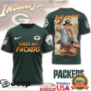 Green Bay Packers Indiana Jones Mashup T Shirt