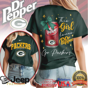 Green Bay Packers Official NFL Dr Pepper Fan 3D Shirt
