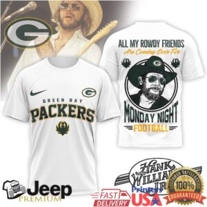 Green Bay Packers Official NFL Hank Williams Jr. 3D Shirt
