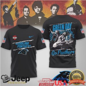 Green Day Carolina Panthers Rock Band Nfl Tshirt