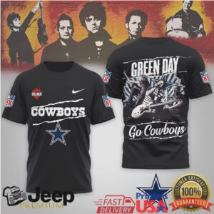 Green Day Dallas Cowboys Nfl Rock Band Mashup Shirt