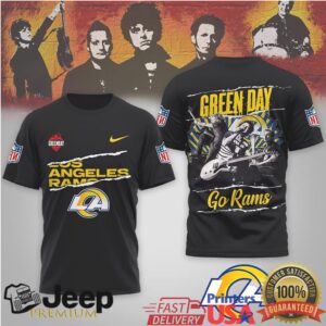 Green Day Los Angeles Rams Nfl Rock Band Mashup Shirt