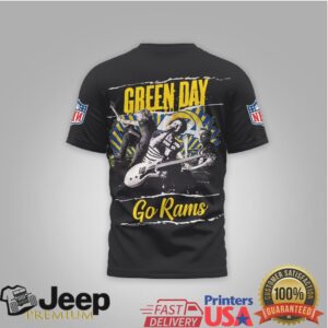Green Day Los Angeles Rams Nfl Rock Band Mashup Shirt