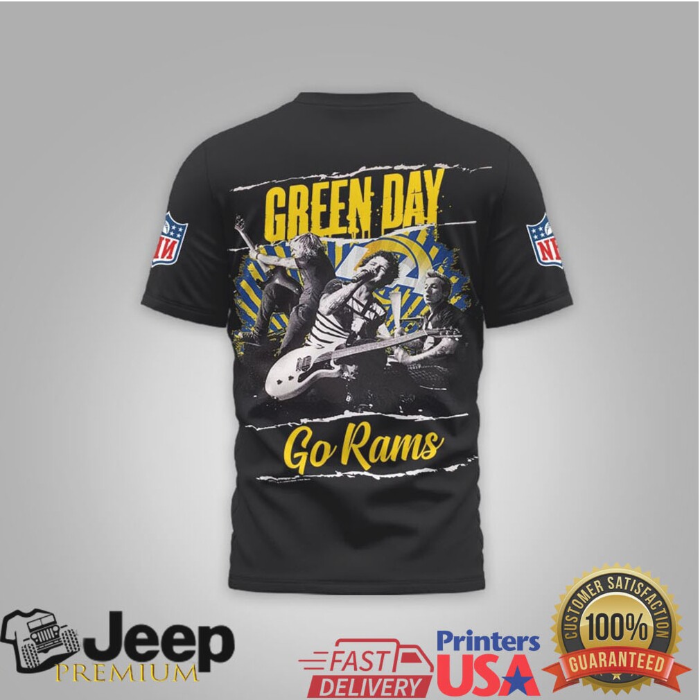 Green Day Los Angeles Rams Nfl Rock Band Mashup Shirt Green Day Los Angeles Rams Nfl Rock Band Mashup Shirt