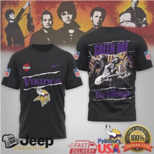 Green Day Minnesota Vikings Nfl Rock Band Mashup Shirt