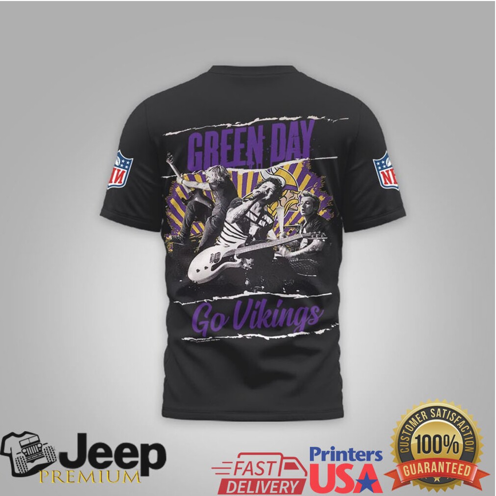 Green Day Minnesota Vikings Nfl Rock Band Mashup Shirt Green Day Minnesota Vikings Nfl Rock Band Mashup Shirt