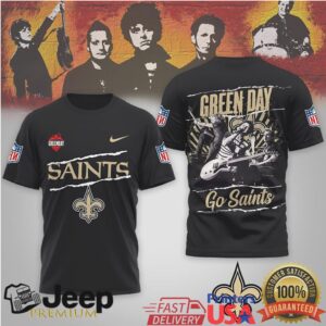 Green Day New Orleans Saints Nfl Rock Band Mashup Shirt