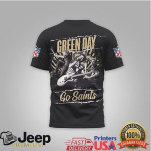 Green Day New Orleans Saints Nfl Rock Band Mashup Shirt