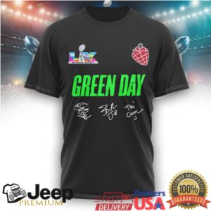 Green Day Super Bowl LIX 60th Anniversary Halftime Show Band Shirt
