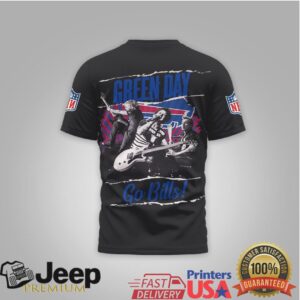 Green Day X Buffalo Bills Vintage Rock Football Graphic Tee