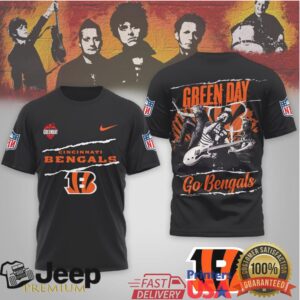 Green Day X Cincinnati Bengals Go Bengals Rock Band T Shirt
