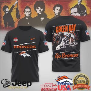 Green Day X Denver Broncos Nfl Mashup T Shirt