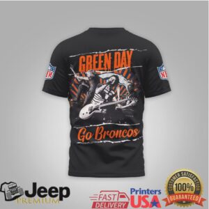 Green Day X Denver Broncos Nfl Mashup T Shirt