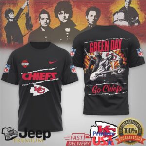 Green Day X Kansas City Chiefs Nfl Mashup T Shirt