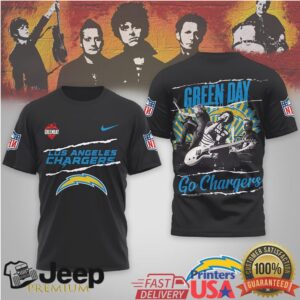 Green Day X Los Angeles Chargers Nfl Mashup T Shirt