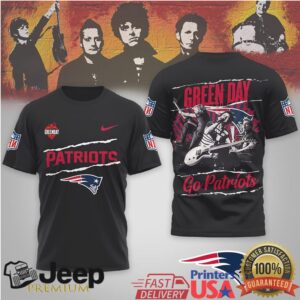 Green Day X New England Patriots Nfl Mashup T Shirt