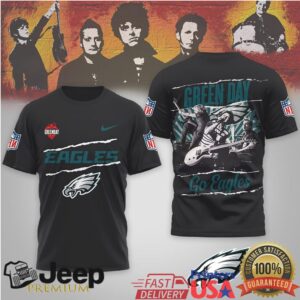 Green Day X Philadelphia Eagles Custom Rock Mashup T Shirt