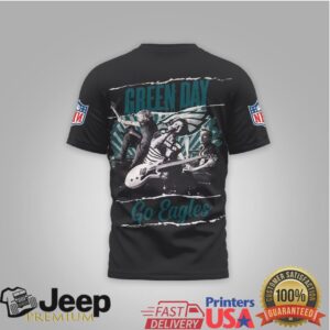 Green Day X Philadelphia Eagles Custom Rock Mashup T Shirt