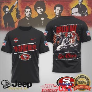 Green Day X San Francisco 49Ers Custom Rock Mashup T Shirt
