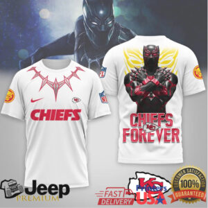 Kanas City Chiefs Official NFL Black Panther 3D Shirt