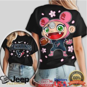 Houston Texans Murakami Anime Kawaii Sakura Tshirt
