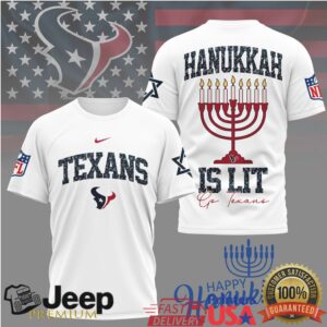 Houston Texans Official NFL Happy Hanukkah 3D Shirt