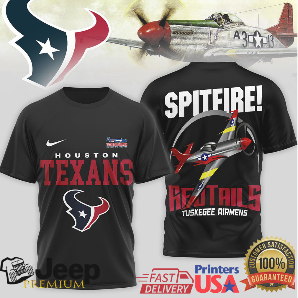 Houston Texans Official NFL Tuskegee Airmen 3D Shirt Houston Texans Official NFL Tuskegee Airmen 3D Shirt