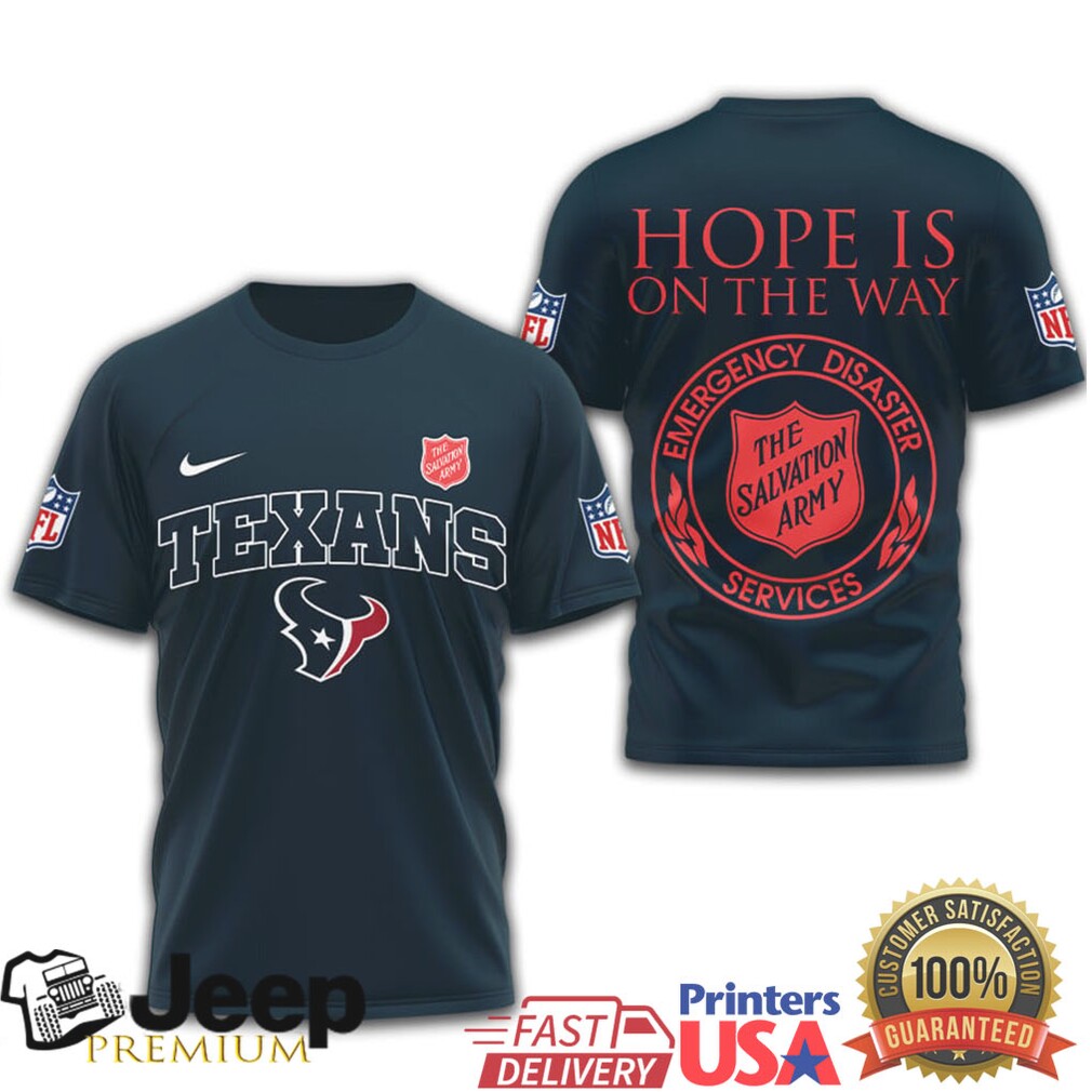 Houston Texans Salvation Army “Hope Is On The Way” T Shirt Houston Texans Salvation Army “Hope Is On The Way” T Shirt