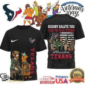 Houston Texans Scooby Doo Military Salute Veteran’s Day T Shirt