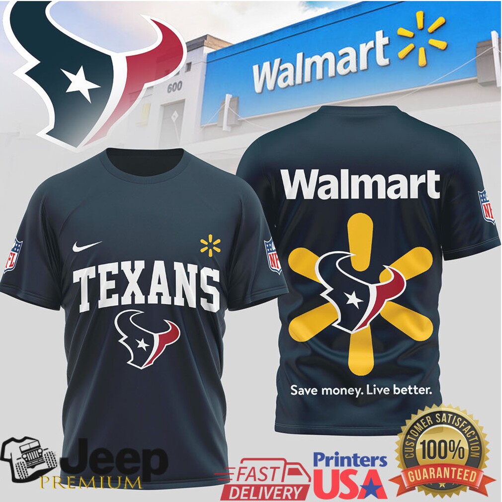 Houston Texans x Walmart Parody Fan Gear Funny NFL T Shirt Houston Texans x Walmart Parody Fan Gear Funny NFL T Shirt