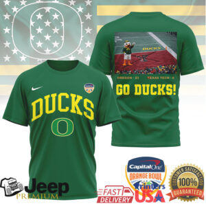 Oregon Ducks Official NCAA CFB Quarterfinal Game Winners 3D Shirt Oregon Ducks Official NCAA CFB Quarterfinal Game Winners 3D Shirt