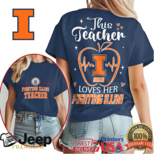 Illinois Fighting Illini Official Teacher Appreciation Month Women's Shirt