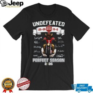 Indiana University Undefeated 2026 Perfect Season T Shirt