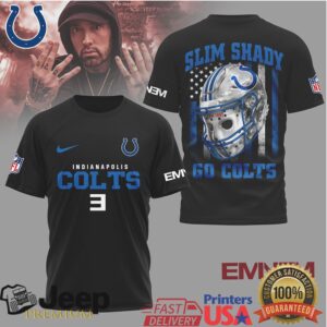 Indianapolis Colts Official NFL Eminem Fan 3D Shirt