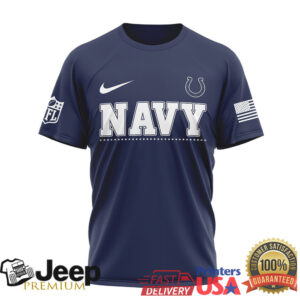 Indianapolis Colts Official NFL Navy Veteran 3D Shirt