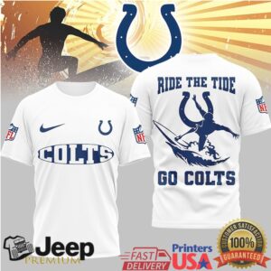 Indianapolis Colts Official NFL Ride The Tide 3D Shirt