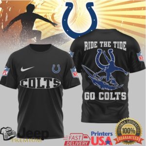 Indianapolis Colts Official NFL Ride The Tide 3D Shirt